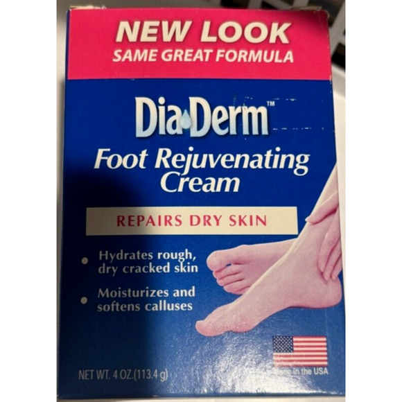 DiaDerm Foot Rejuvenating Cream Moisturizer Hydrating 4 Oz New Discontinued